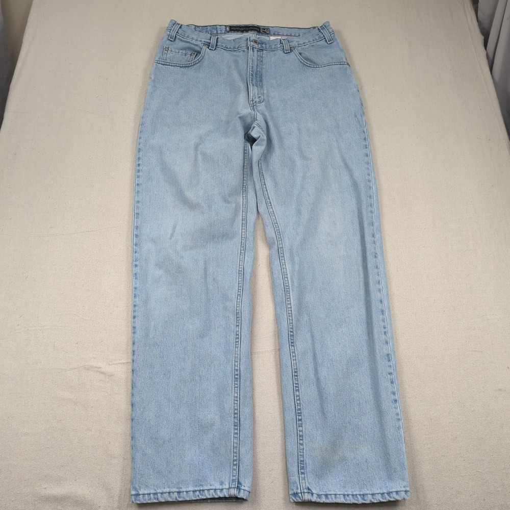 Vintage Levis Jeans Mens 36x34 Blue Silvertab Straight Relaxed 90s Made in USA